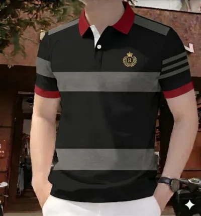 Men's Half Sleeve Polo T-Shirt, 200 GSM Cotton, 4 Colours