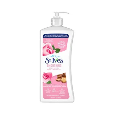 ST.Ives Rose & Argan Oil Smoothing Body Lotion 621ml (USA)