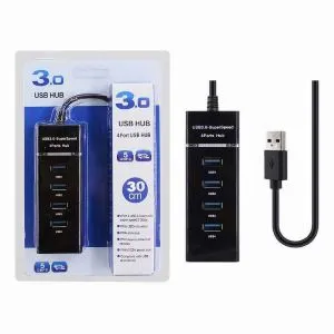 USB HUB 3.0 SUPER SPEED 5-GBPS-LED INDICATION 4 PORTS