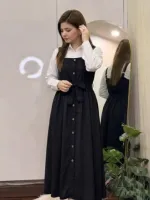 Romper Gown with 24 Inch Shirt in Garment Georgette, Free Size