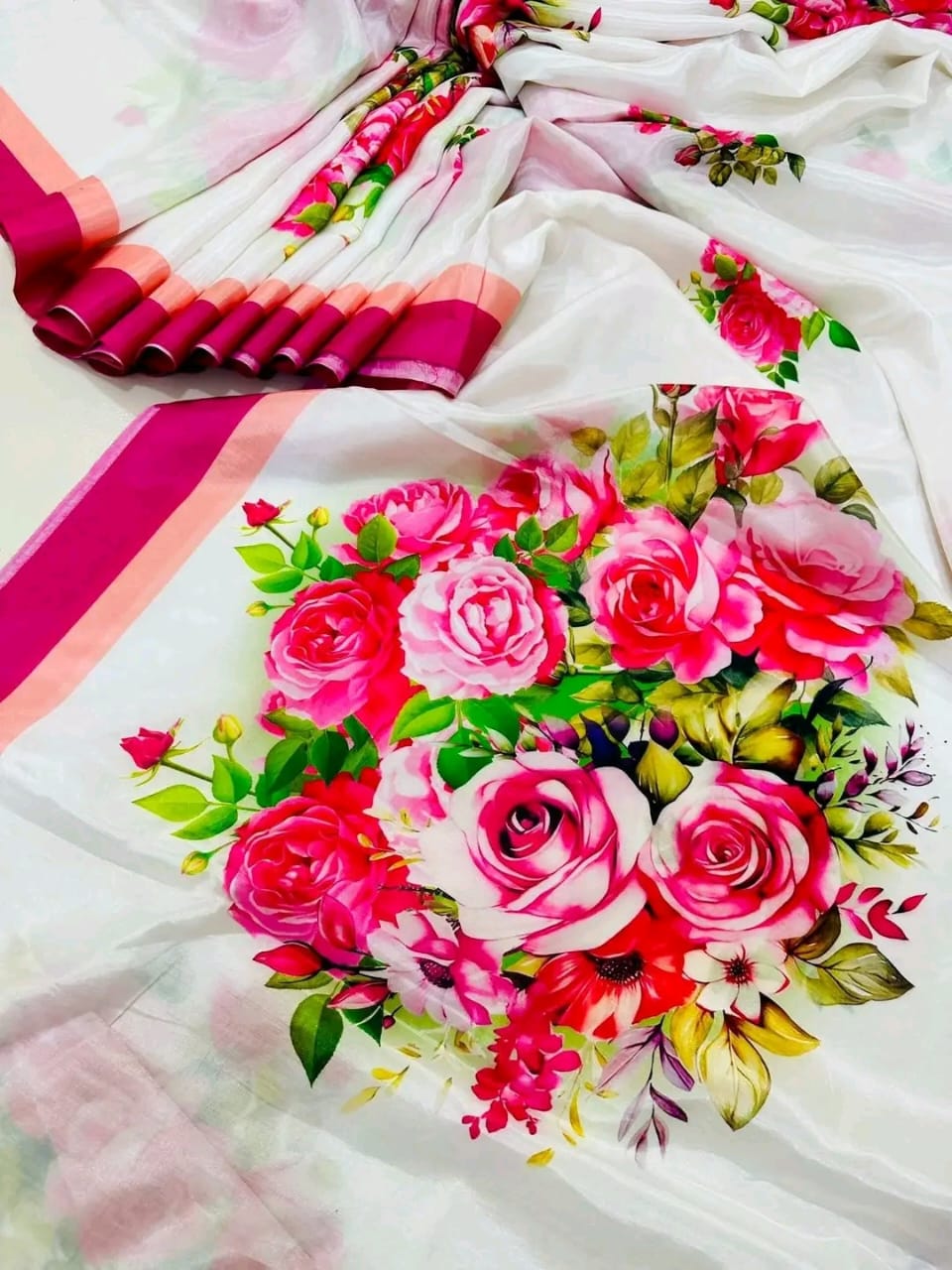 Party and Festival Topetor Silk Saree, Digital Print, 6 Colours