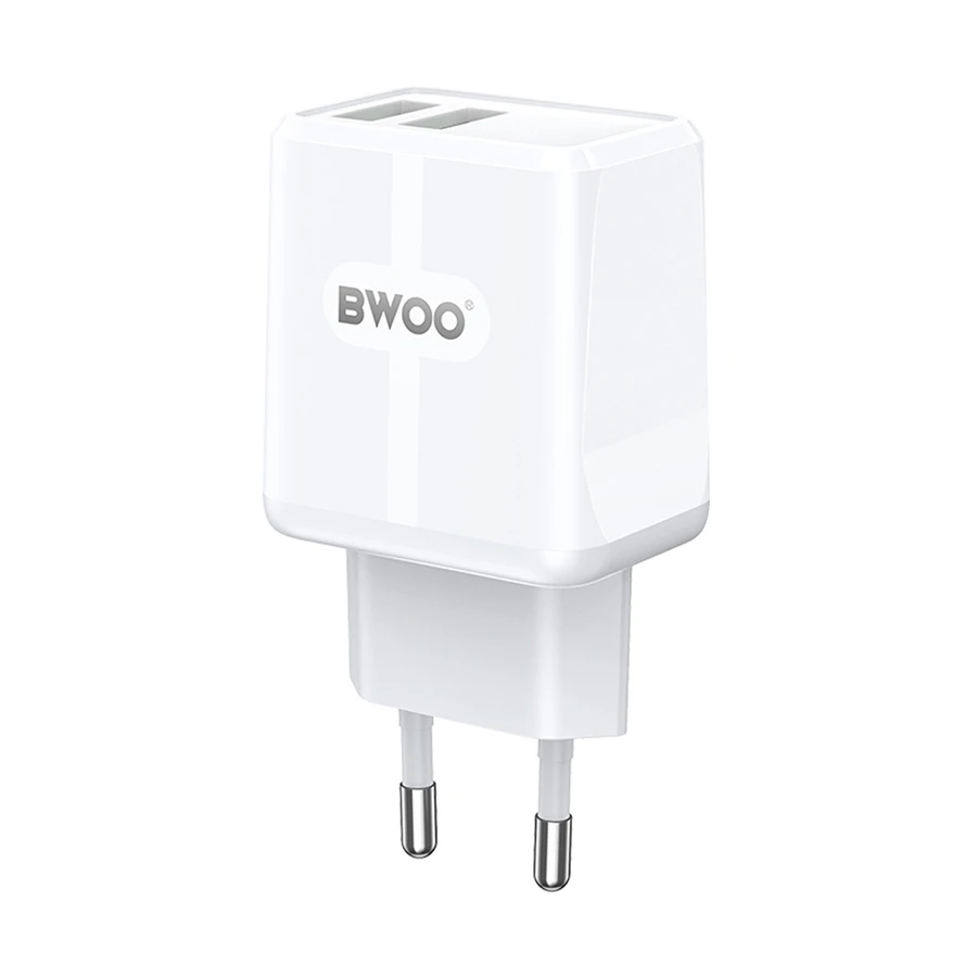 Bwoo BO-CDA171 Dual USB Wall Charger White (EU)