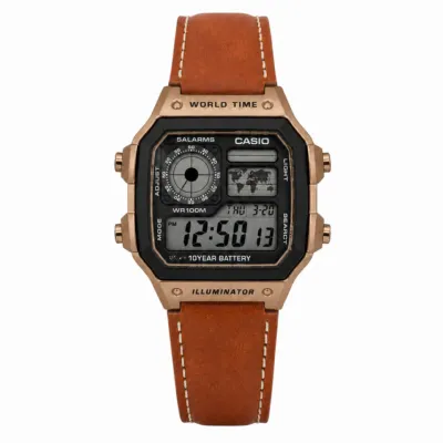 Casio Illuminator Leather Strap Premium Watch