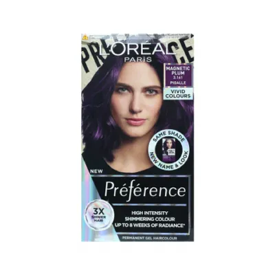 L'Oreal Perference Les Vivids High Intensity Shimmering Colour - 3.161 Magnetic Plum (Belgium)