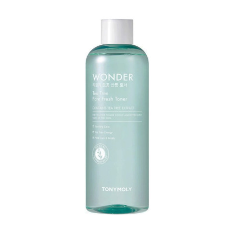 Tonymoly Wonder Tea Tree Pore Fresh Toner 500ml (Korea)