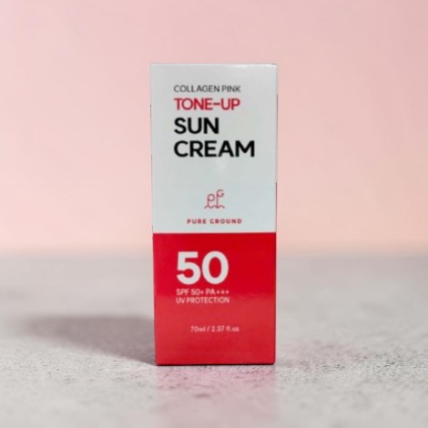 Pure Ground Collagen Pink Tone-Up Sun Cream SPF50+ 70ml