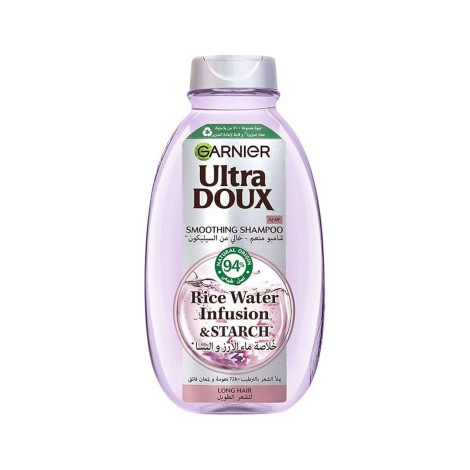Garnier Ultra Doux Rice Water Infusion & Starch Smoothing Shampoo 400ml (Egypt)