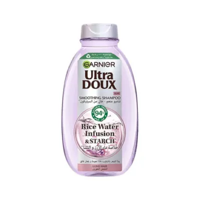 Garnier Ultra Doux Rice Water Infusion & Starch Smoothing Shampoo 400ml (Egypt)
