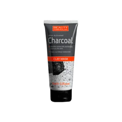 Beauty Formulas Charcoal Clay Mask 100ml (UK)