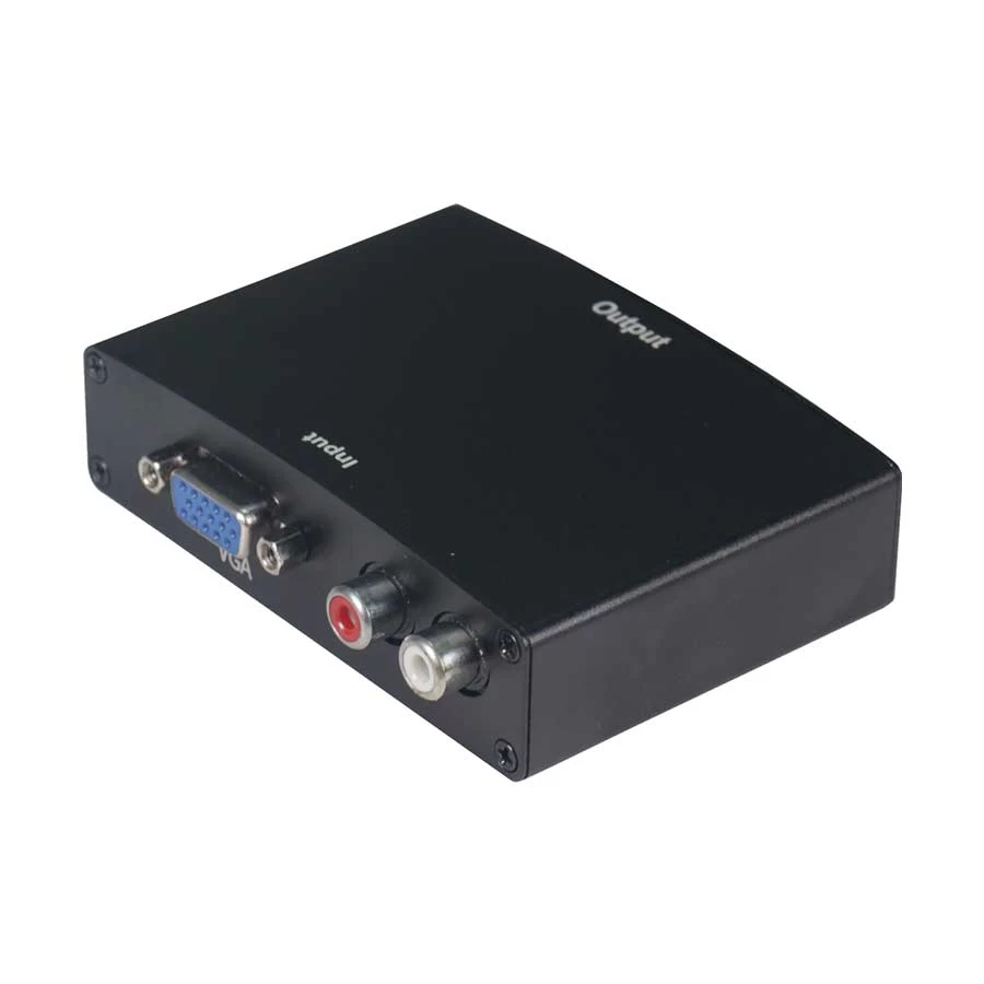 VGA Female to HDMI Female Converter with Audio Black