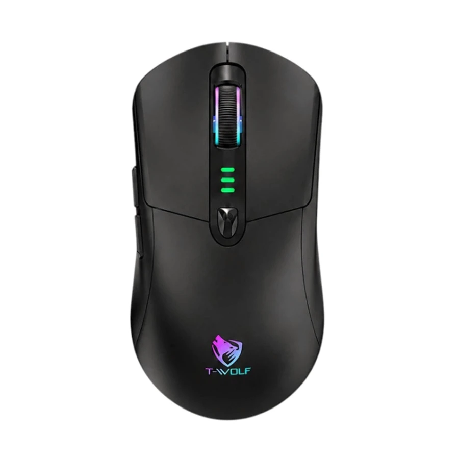 T-Wolf X5 RGB Tri-Mode Wireless Black Gaming Mouse