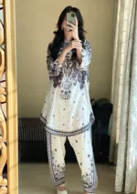 Micro Georgette Digital Print Readymade Two Piece, L to XXL