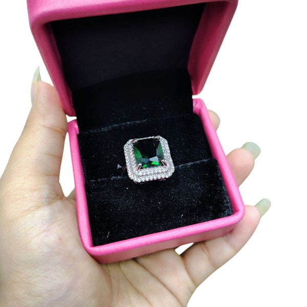 Imperial Violet Crystal Statement Ring
