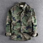 Full sleeves double pocket kemo printed Shirt