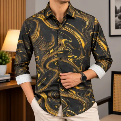 China Dubi Cotton Men's Shirt