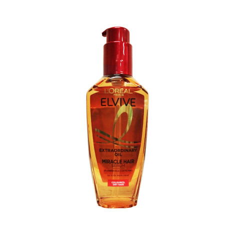 L'Oreal Elvive Extraordinary Oil Miracle Hair Serum for Coloured, Dry Hair 100ml (France)