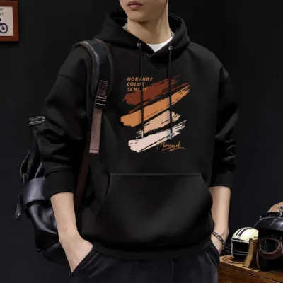 Men's Full Sleeve Cotton Winter Hoodie, 320 GSM, 6 Colours