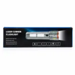 Premium Laser Cannon X03 Metal Tactical Flashlight -Long Lasting LED Torch with Built-in Power Bank