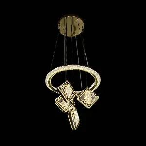 Qulik Diamond-Shaped Hanging LED Chandelier (QL-703)