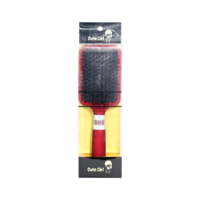 Cute Girl Luxury Hair Brush - Red (China)