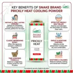 Snake Brand Prickly Heat Classic Original Cooling Powder 280g (Thailand)