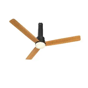 Havells Elio Prime UL - 1200mm 100% Copper BLDC RF Remote four mode Ceiling Fan (Pine Wood Matte Black) H-303
