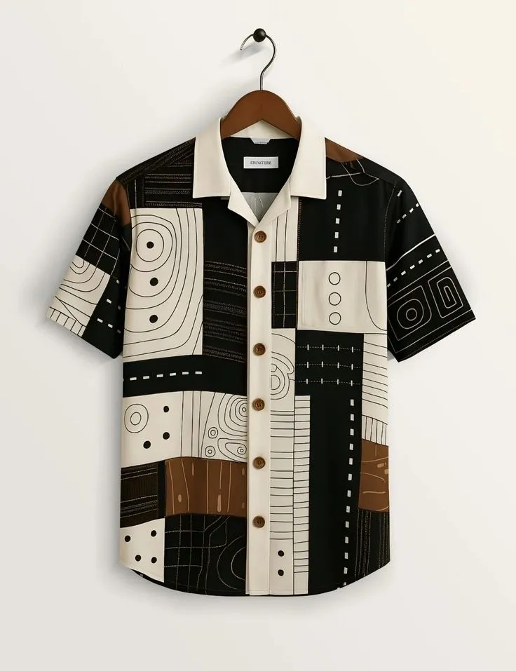 Men's Micro Stitch Half Sleeve Shirt, Sizes M to XL, 4 Colours