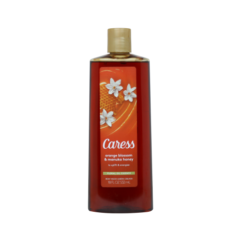 Caress Orange Blossom & Manuka Honey Floral Oil Essence Body Wash 532ml (USA)