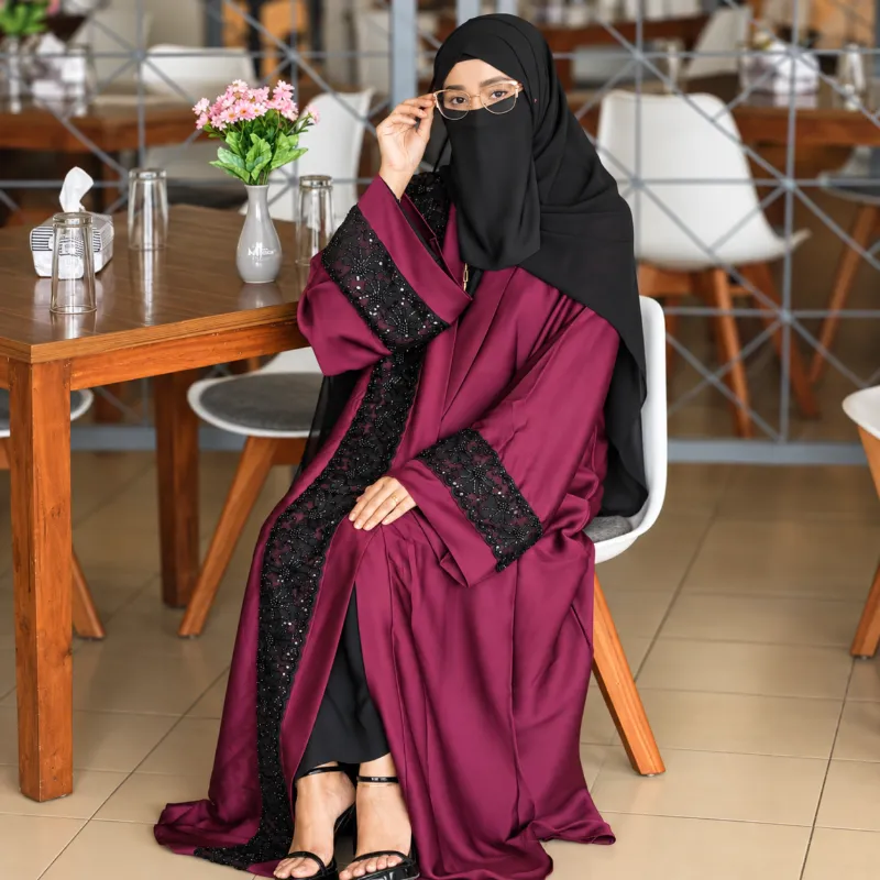 Invite Karchupi Abaya - 3-Piece Premium Set