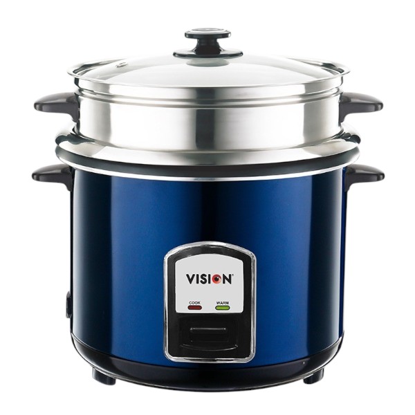 VISION Rice Cooker 3.0 Liter REL-50-05 SS Blue (Double Pot)