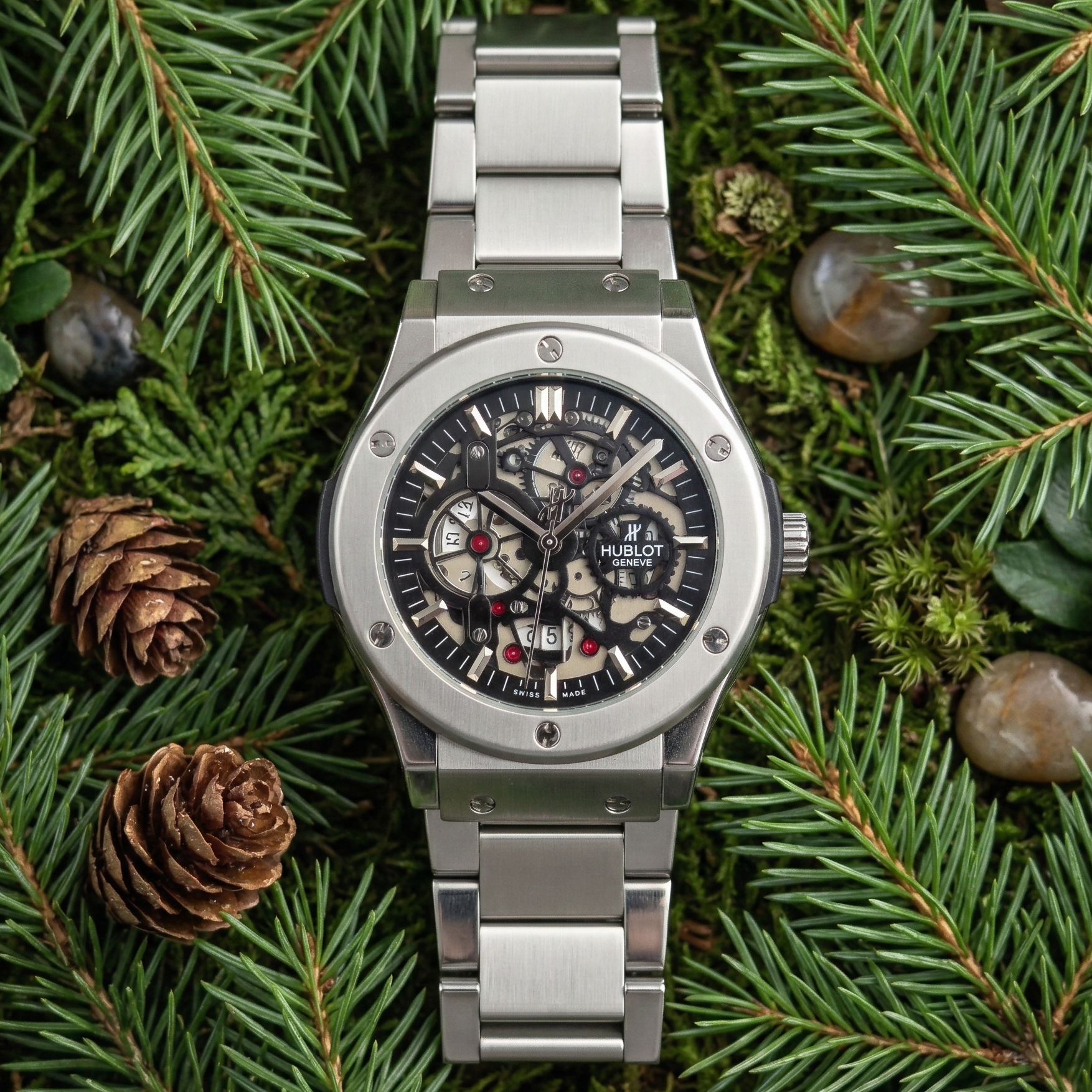 Hublot mechanical Water Resistant Stainless Steel watch