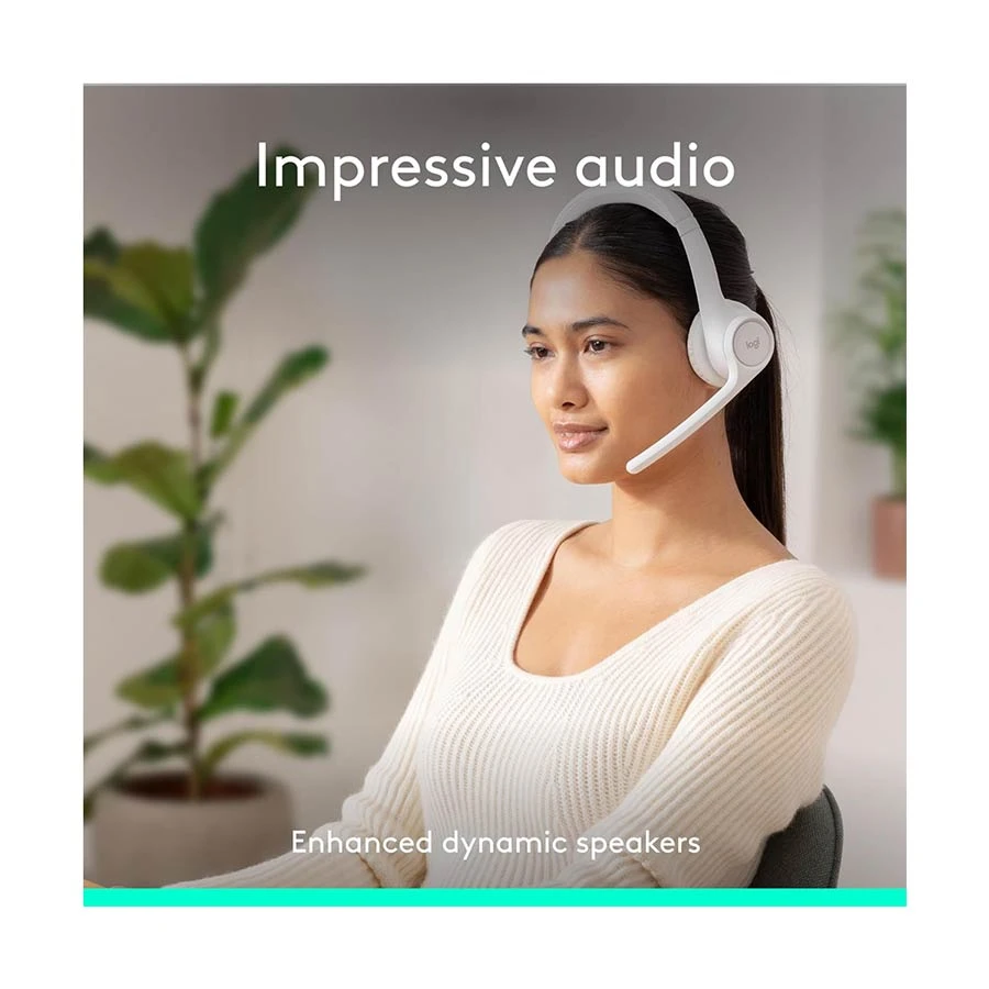 Logitech Zone 300 Bluetooth Headset Off-White
