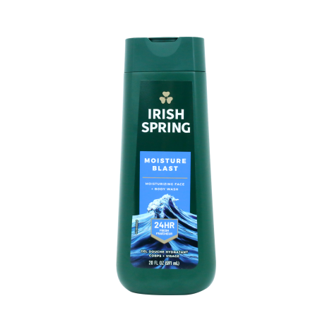 Irish Spring Moisture Blast Moisturizing Face & Body Wash 591ml (Mexico)