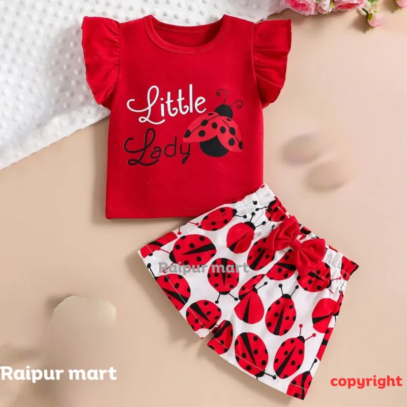 Boys' and Girls' Cotton T-Shirt Set, 160 GSM, 6 Months to 6 Years