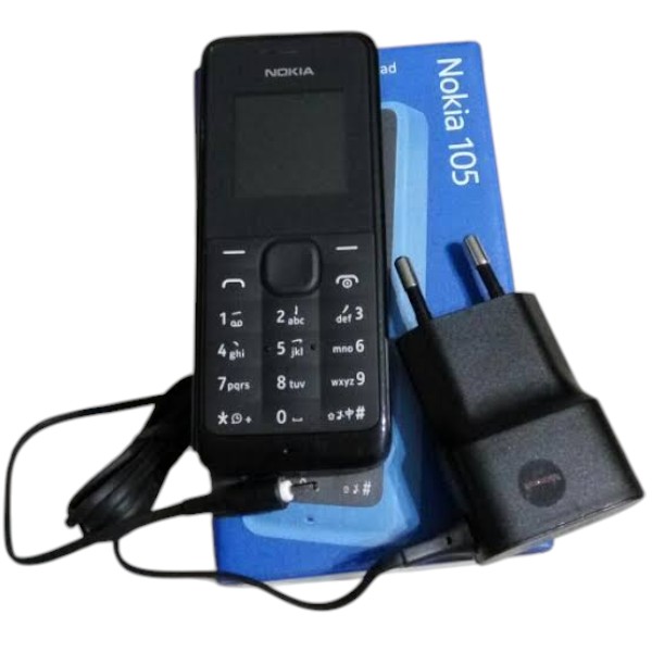 Nokia Asha 105 Single Sim Mobile Phone Black Colour (Refurbished)