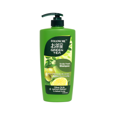 Follow Me Green Tea Scalp Fresh Shampoo 650ml (Malaysia)