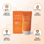 3W Clinic Natural Vita-Moist Sun Cream SPF50+ 70ml (Korea)