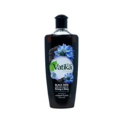 Vatika Naturals Strong & Shiny Black Seed Enriched Hair Oil 300ml (UAE)