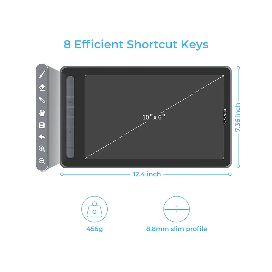 XP-Pen Deco L IT1060 10 Inch Android Drawing Tablet Black