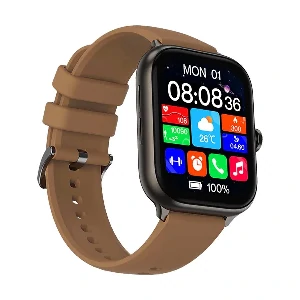 Xiaomi IMILAB IMIKI ST1 AMOLED Calling Smart Watch- Brown Color