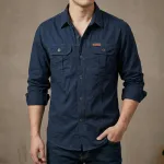 Full sleeves double pocket panel Shirt