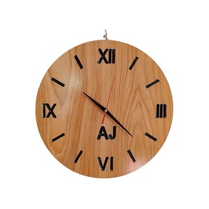 Digital Wooden Wall Clock for Living Room