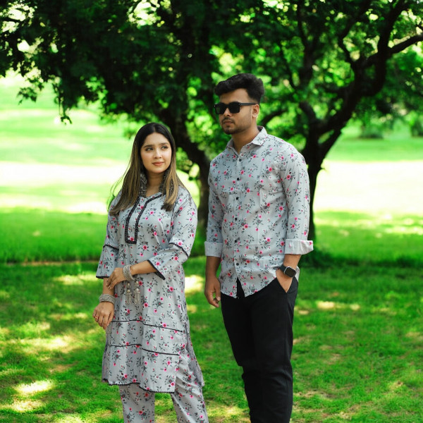 Shirt and Two Piece Couple Dress