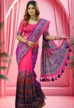 Chanduri Silk Digital Print Saree, 12.5 Haath, 5 Colours