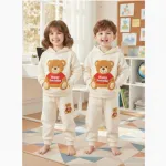 Boys' and Girls' DTF Print Hoodie Set with Pant, 280-300 GSM