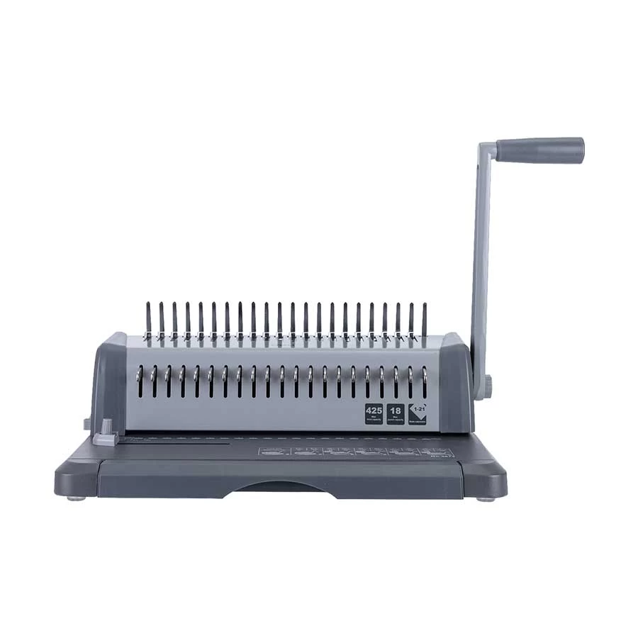 Deli E3873 450 Sheets 21-HOLE Steel Spiral Binding Machine