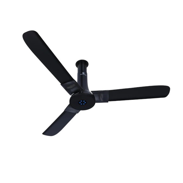 Atomberg Studio+ 48" 35W BLDC motor Energy Saving Anti-Dust Speed Indicator Light Ceiling Fan with Remote Control (Black) AT-137