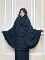Women's Viscose Cotton Hijab with 30 Inch Niqab, 6 Colours