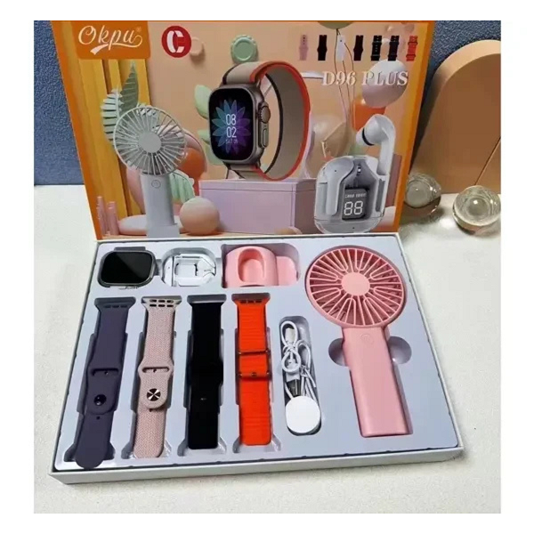D96 Plus Premium Smartwatch Combo Gift Set