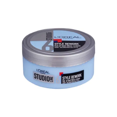 L'Oreal Studio Line 6 Style Rework Out Of Bed Fibre Cream 150ml (Germany)